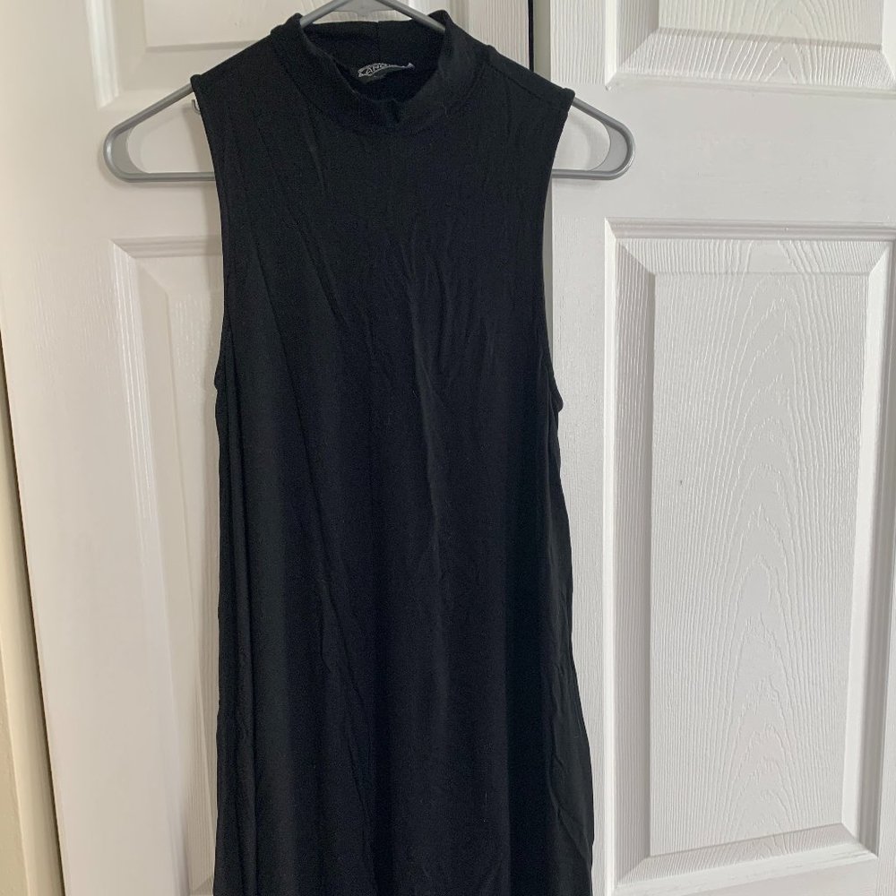 Black high-necked S mid-length dress - NEVER WORN